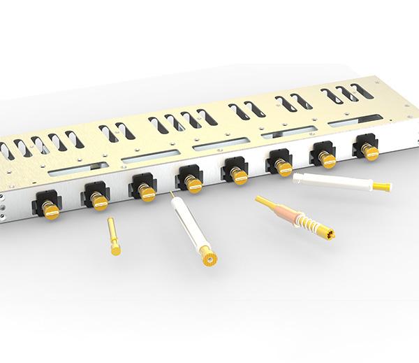 Application of high-density semiconductor test probes for BGA and CSP package testing within a test fixture