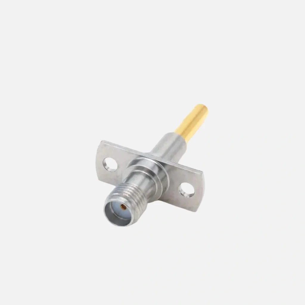 Aerospace-grade test probe with SMA to MS156 interface for flight communication systems