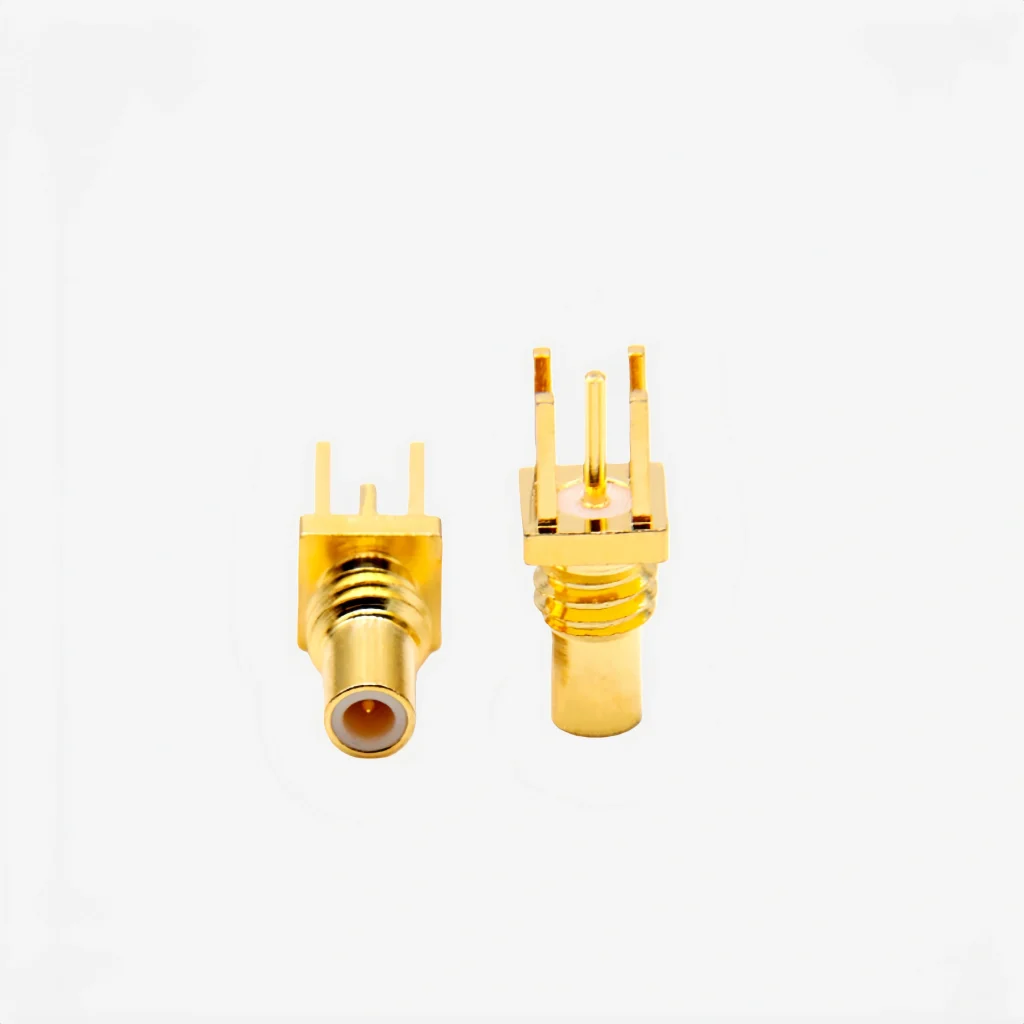 SSMC RF Connector, Thru Hole PCB Mount, 6GHz for 5G and IoT Devices