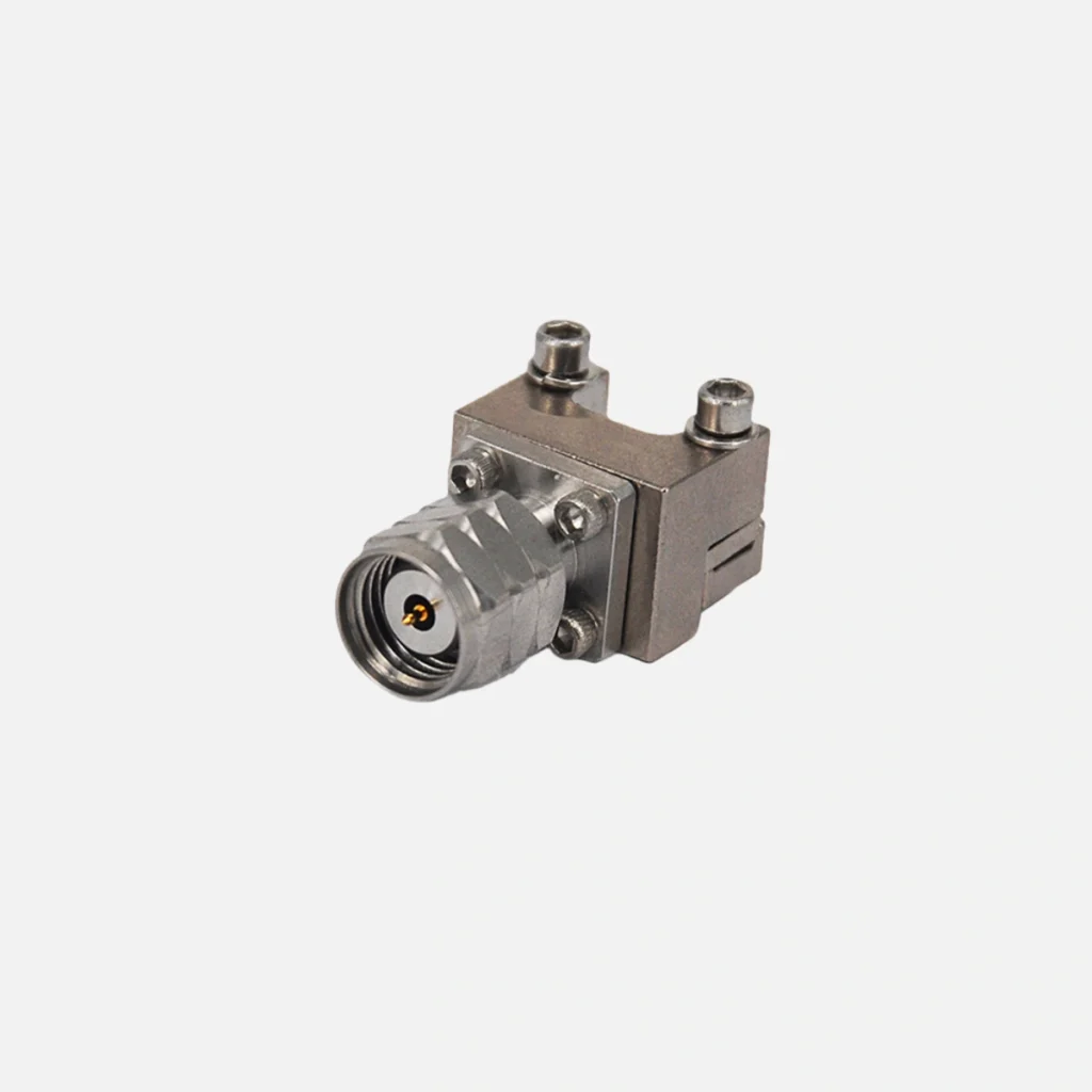 1.85mm Male PCB Mount RF Connector - Removable End Launch, Solderless Compression Mount